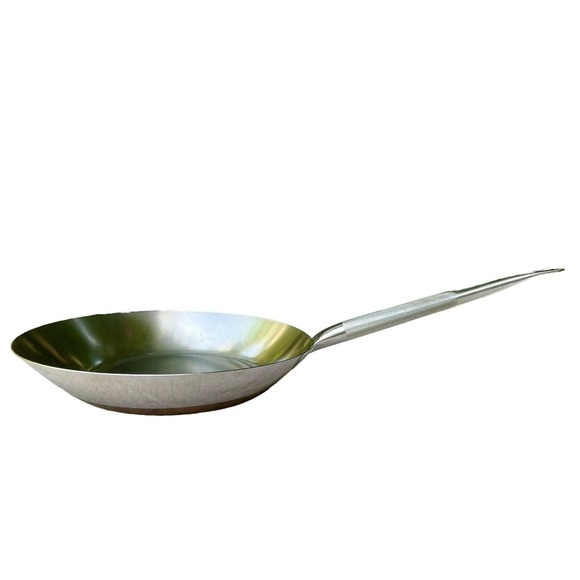 Vintage Large Revere Ware 12.5” Skillet Institutional /Patio Frying Pan Pre 1958 - Picture 6 of 16